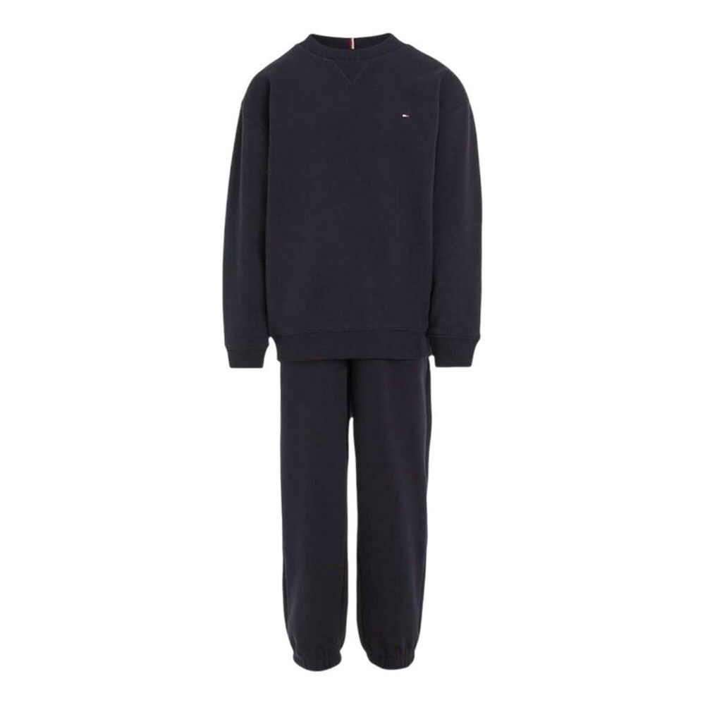 Tommy Hilfiger Childrens/Kids Logo Jersey Crew Neck Tracksuit / Desert Sky